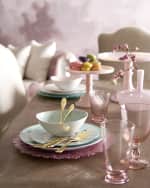 Image 5 of 6: Neiman Marcus 12-Piece Pink Brushstroke Dinnerware Set