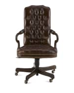 Image 2 of 3: Massoud Blevens Tufted-Leather Office Chair