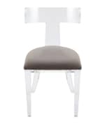 Image 4 of 5: Interlude Home Tristan Acrylic Klismos Chair