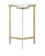 Image 5 of 6: Global Views Jafar Interlocking Marble End Table
