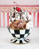 Image 2 of 5: MacKenzie-Childs Courtly Check Ice Cream Bowl