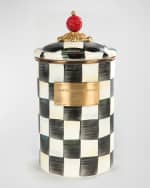 Image 1 of 4: MacKenzie-Childs Courtly Check Large Canister