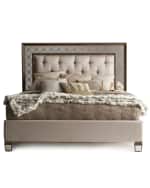 Image 3 of 6: Hooker Furniture Ilyse Mirrored California King Bed