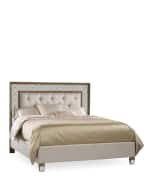 Image 4 of 6: Hooker Furniture Ilyse Mirrored California King Bed