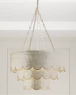 Hogan capiz 3-light pendant top