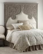 Image 1 of 2: Peninsula Home Collection Erlinda Carved King Headboard