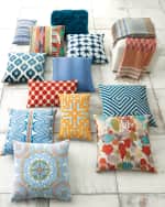 Image 2 of 3: Massoud Teal Tibetan Lamb Pillow
