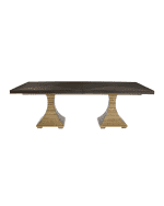 Bernhardt jet set double pedestal dining table cheap