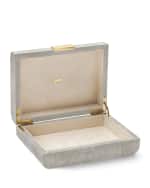 Image 2 of 3: AERIN Small Mod Shagreen Jewelry Box