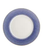 Image 1 of 2: Mottahedeh Blue Lace Dinner Plate