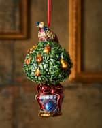 Image 4 of 4: Jay Strongwater Partridge-in-a-Pear Tree Christmas Ornament