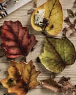 Image 3 of 5: Juliska Forest Walk Leaf Plates, Set of 4