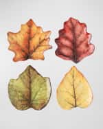 Image 1 of 5: Juliska Forest Walk Leaf Plates, Set of 4