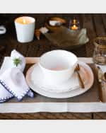 Image 2 of 2: Vietri Lastra Stacking Cereal Bowl, White