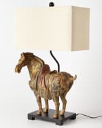 Image 4 of 5: Regina Andrew Dynasty Horse Lamps, Set of Two