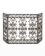 Image 2 of 2: Three-Panel Fireplace Screen