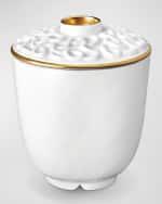 Image 1 of 2: L'Objet Han 24K Gold-Plated Green Teacup with Lid, 7 oz.
