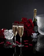 Image 2 of 2: Lalique 100 Points Champagne Flutes, Set of 2