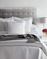 Image 2 of 3: Kassatex Catena Pillowcase Pair, King