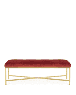 Image 2 of 3: Massoud Crimson Bench