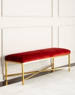 Image 3 of 3: Massoud Crimson Bench