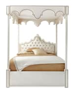 Image 2 of 7: Haute House William Queen Canopy Bed
