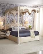 Image 2 of 7: Haute House William Queen Canopy Bed