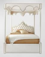 Image 1 of 7: Haute House William Queen Canopy Bed