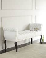 Image 2 of 2: Haute House Rebecca Tufted Bench, 61"