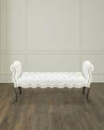 Image 1 of 2: Haute House Rebecca Tufted Bench, 61"