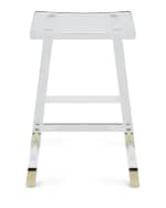Image 3 of 3: Interlude Home Dyer Acrylic Counter Stool, 26"