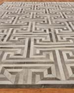 Image 2 of 6: Exquisite Rugs Cityscape Hairhide Rug, 12' x 15'