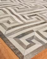 Image 3 of 6: Exquisite Rugs Cityscape Hairhide Rug, 12' x 15'