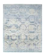 Image 2 of 3: Exquisite Rugs Venetian Blue Fine Rug, 9' x 12'