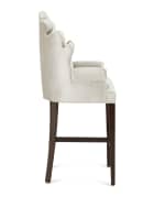Image 4 of 4: Haute House Isabella Tufted Barstool, 32.5"