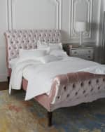 Image 3 of 3: Haute House Duncan Fife Blush Tufted California King Bed