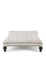 Image 2 of 4: Old Hickory Tannery Colleen Tufted Ottoman