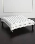 Image 1 of 4: Old Hickory Tannery Colleen Tufted Ottoman