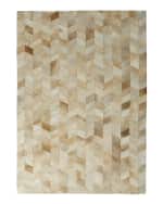 Image 2 of 2: Exquisite Rugs Darby Chevron Hairhide Rug, 12' x 15'