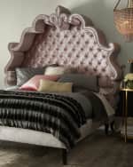 Image 2 of 2: Haute House Maria Queen Tufted Bed