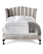 Image 3 of 3: Haute House Eastwood Channel-Tufted Queen Bed
