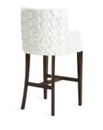Image 2 of 4: Haute House Tiffany Tufted Barstool, 32.5"