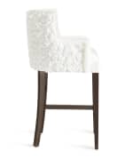 Image 4 of 4: Haute House Tiffany Tufted Barstool, 32.5"