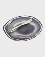 Image 1 of 2: ANNA New York Ita Cheese Plate & Forma Spreader