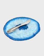 Image 1 of 3: ANNA New York Ita Blue Cheese Plate & Forma Spreader