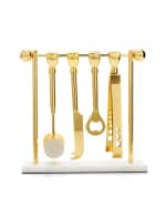 Image 2 of 2: Jonathan Adler Barbell Barware Set