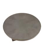Image 4 of 4: Four Hands Ebba Faux-Shagreen Round Coffee Table