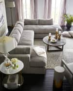 Image 2 of 4: Four Hands Ebba Faux-Shagreen Round Coffee Table
