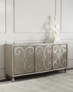 Image 5 of 7: Hooker Furniture Juliet Mirrored Buffet