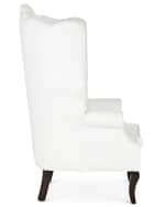 Image 2 of 3: Haute House Pantages Leather Wing Chair